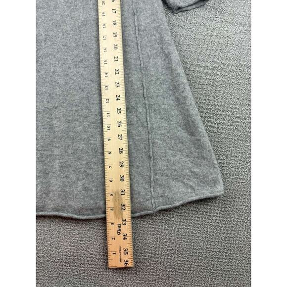 Autumn Cashmere Sweater Dress Women Medium Gray Sleeves Crewneck Knit A line - Picture 5 of 6